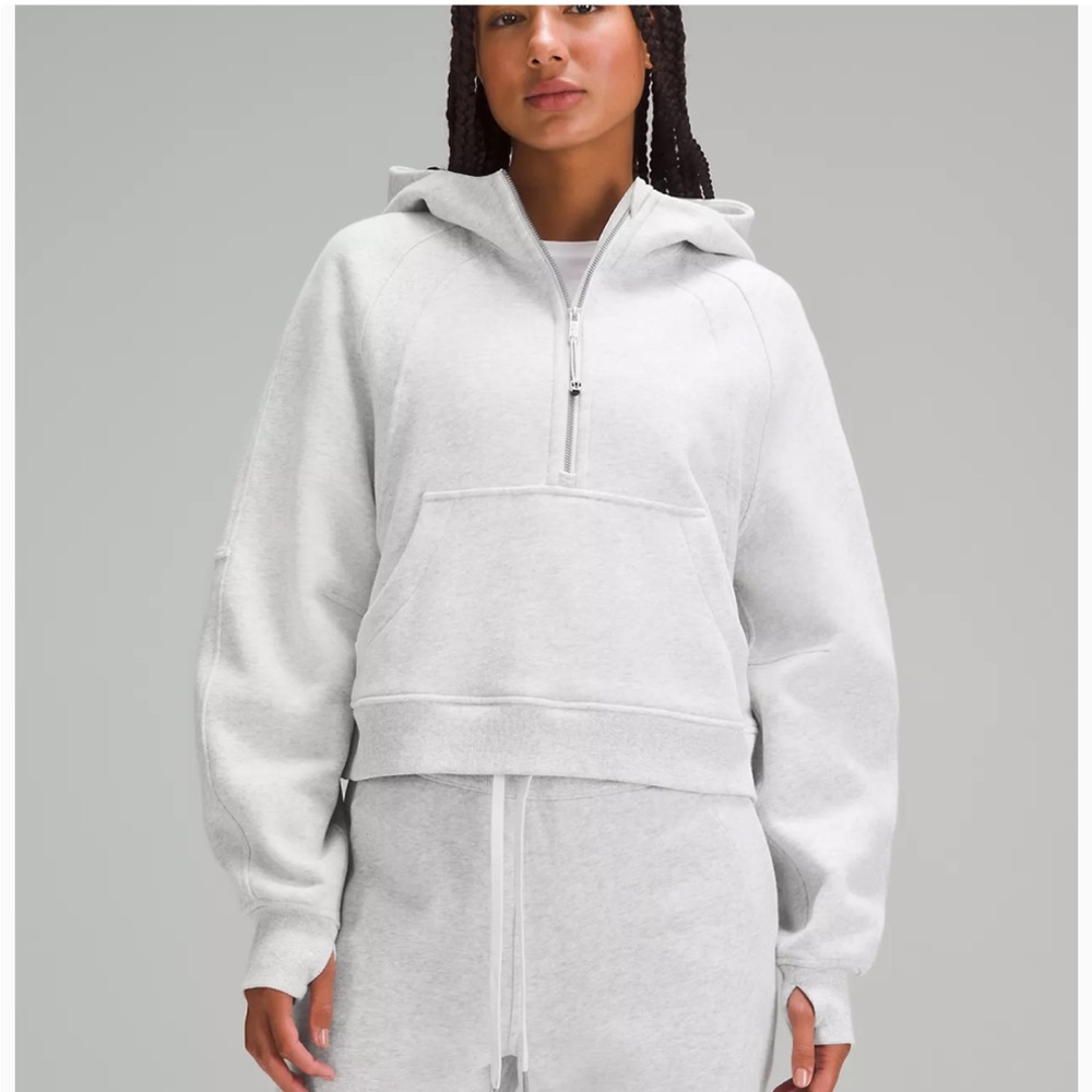 Scuba Oversized Half-Zip Hoodie Lululemon M/L Heather Grey